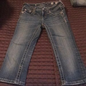 Girls size 10 Miss Me capris. Please see descrip.